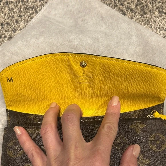 Louis Vuitton Brown Monogram Wallet with Gold Accents - Picture 3 of 14